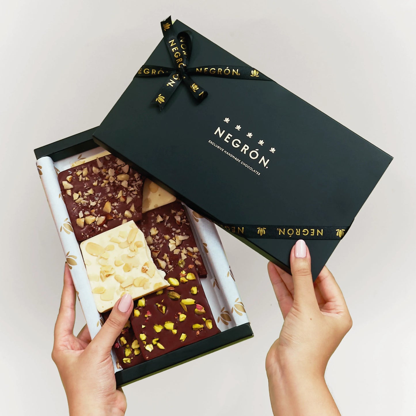 Barras de chocolate Negrón
