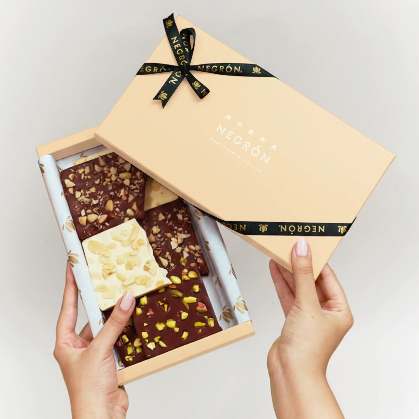 Barras de chocolate Negrón