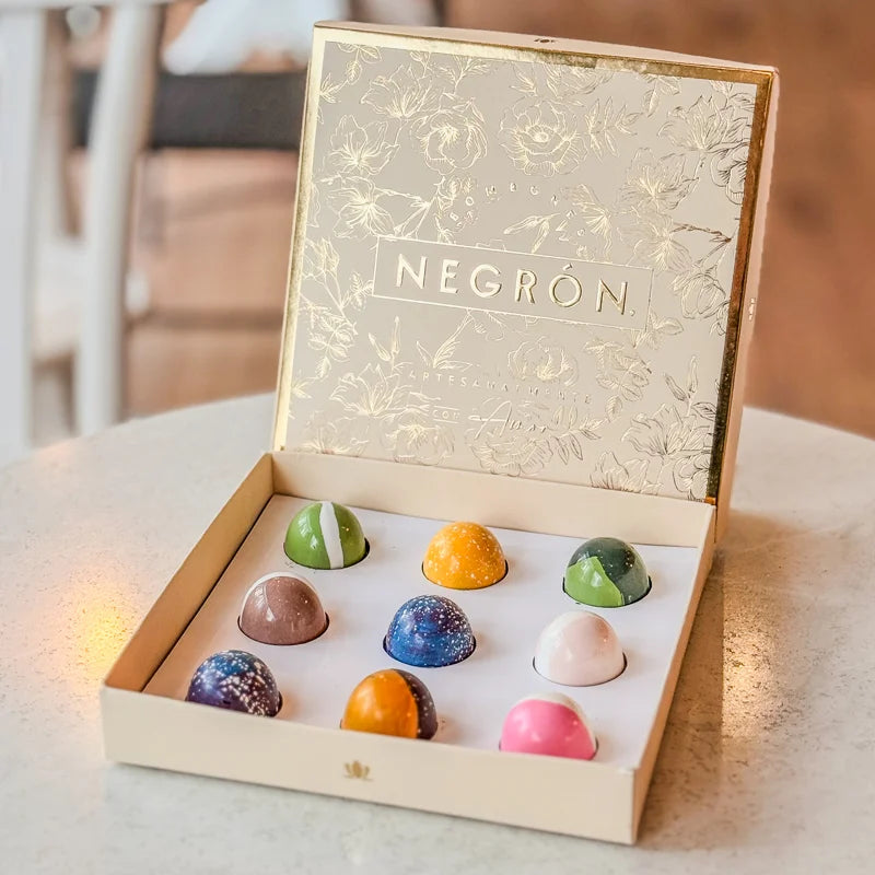 Cajas de bombones combinados Negrón