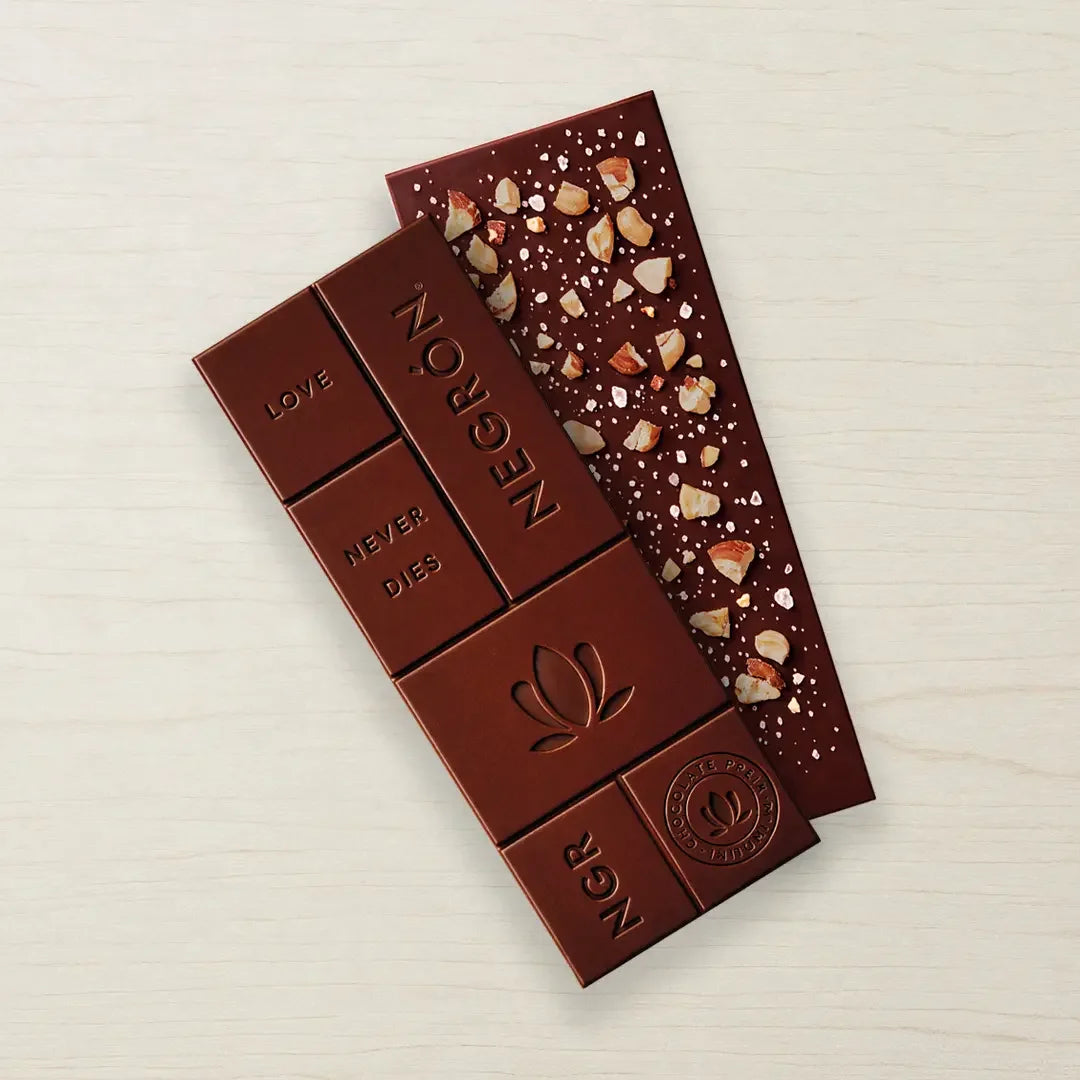 Barras de chocolate Negrón