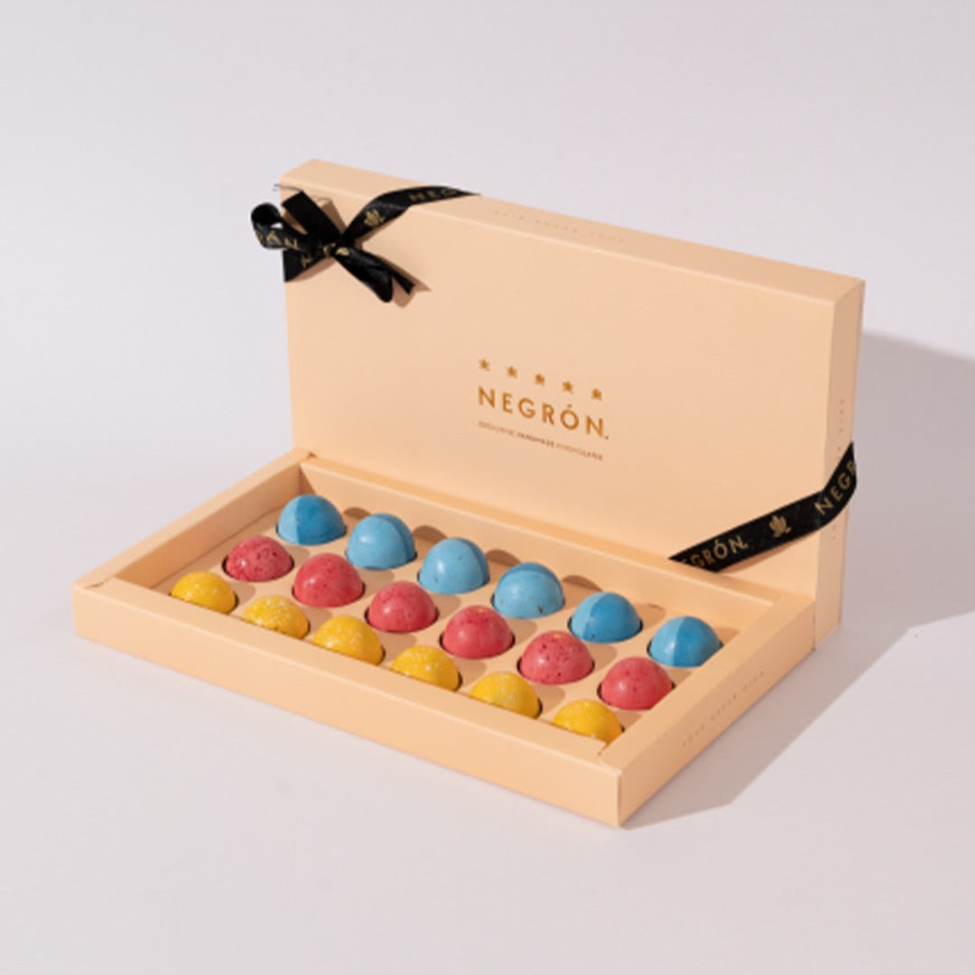 Cajas de bombones combinados Negrón